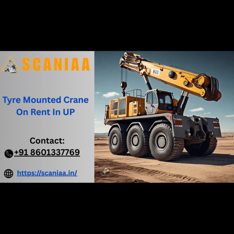 Tyre Mounted Crane On Rent In UP