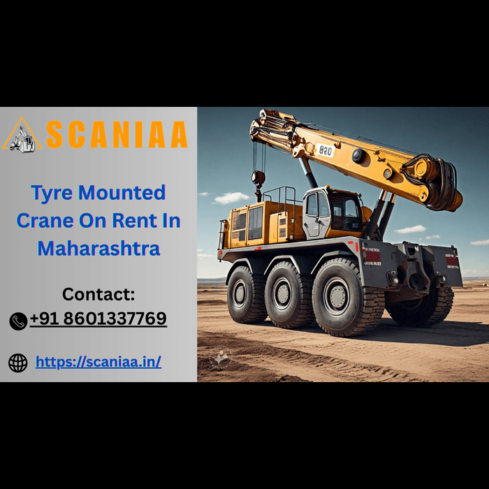 Tyre Mounted Crane On Rent In Maharashtra